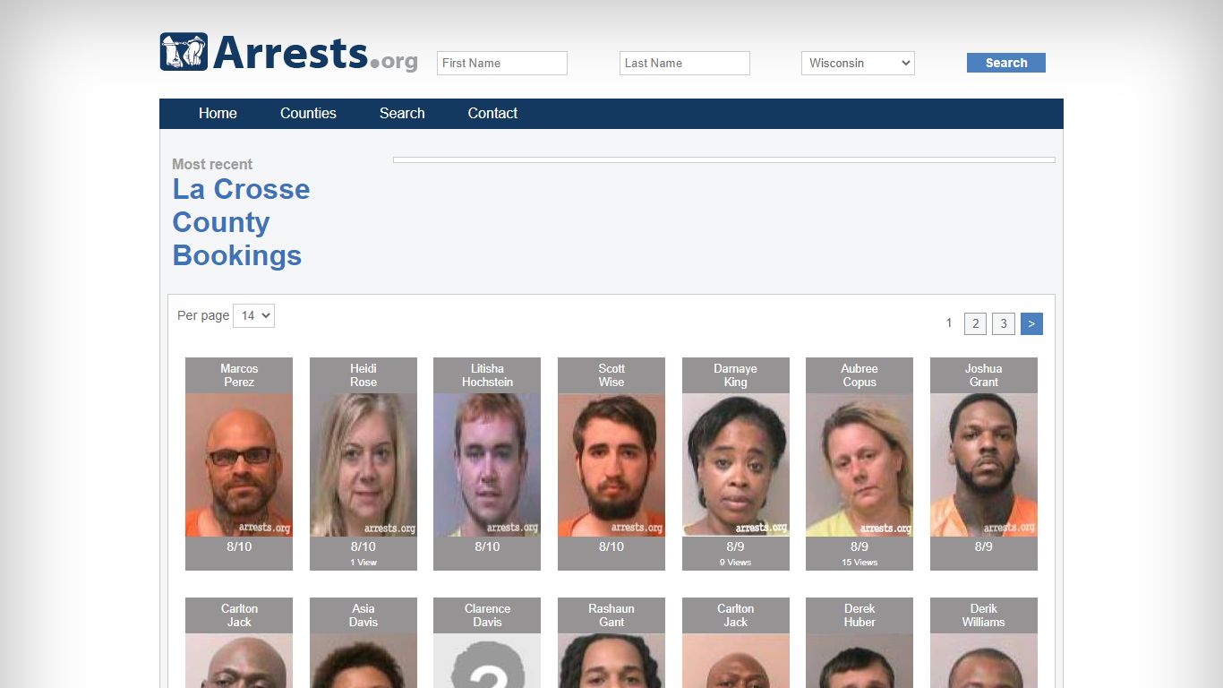 La Crosse County Arrests and Inmate Search